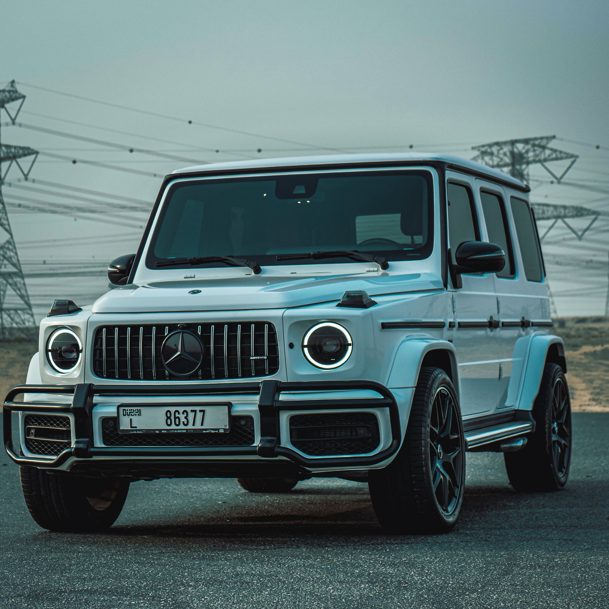 Mercedes G63 AMG 2020 ( White ) - Top 10 Rent A Car