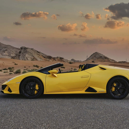 Lamborghini Huracan Evo Spider 2021 ( Yellow ) - Top 10 Rent A Car