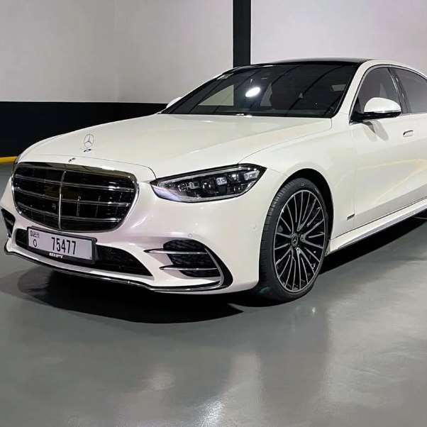 Mercedes S Class 2021 ( White ) - Top 10 Rent A Car